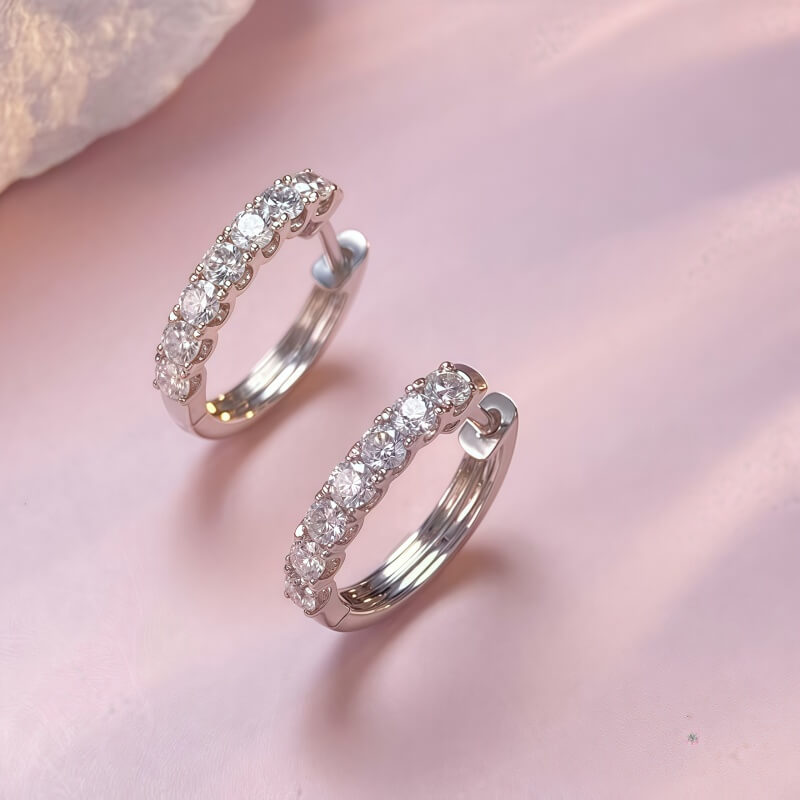 9K-Lab-Grown Diamond Earrings