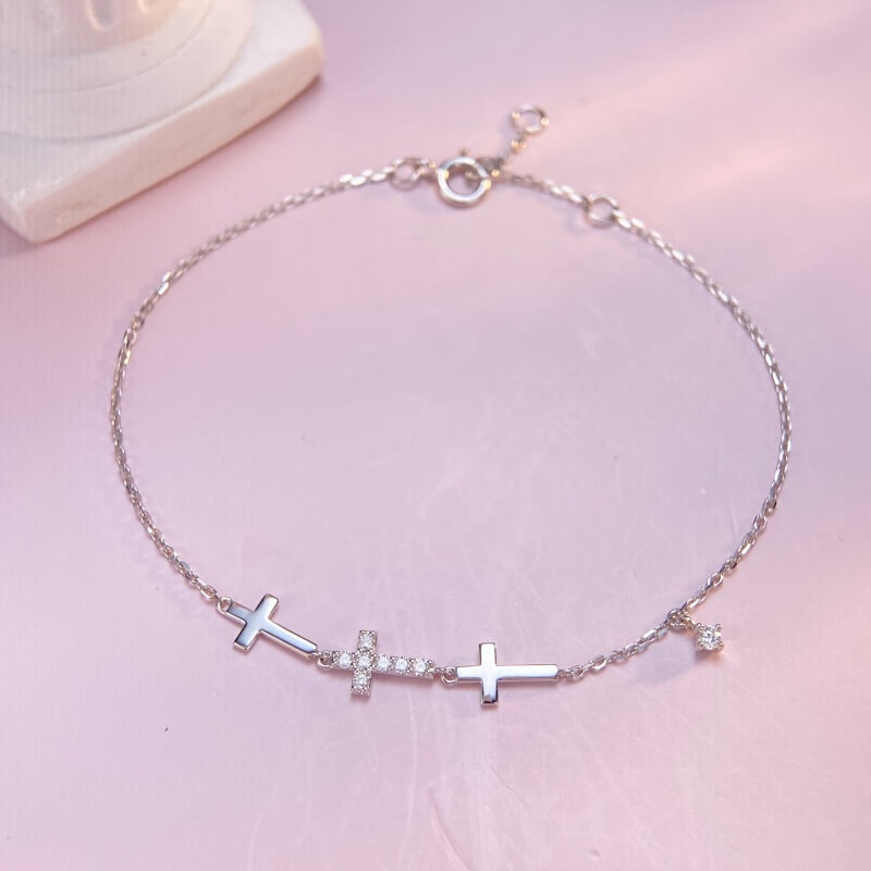 9K-Lab-Grown Diamond Bracelet