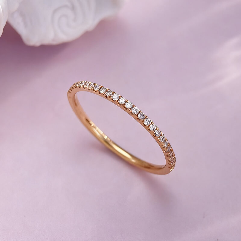 18K-Natural Diamond Ring
