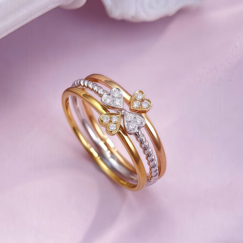 18K-Natural Diamond Ring