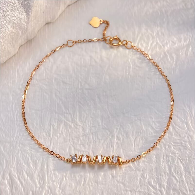 18K-Natural Diamond Bracelet
