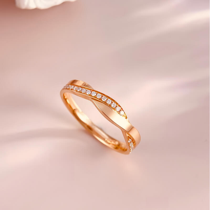 18K-Natural Diamond Couple Rings(Woman)