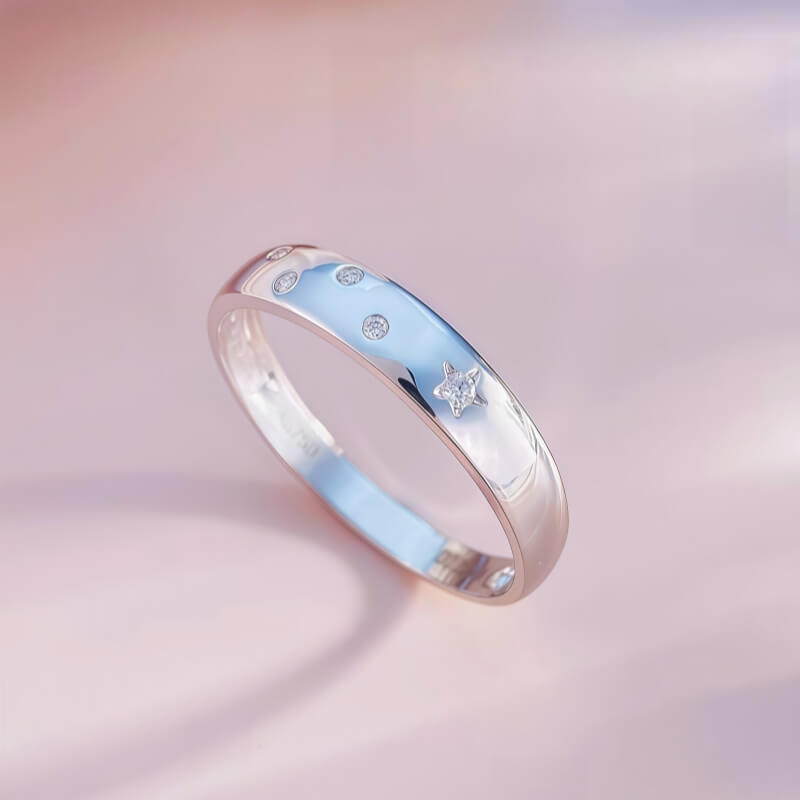 18K-Natural Diamond Couple Rings(Man)