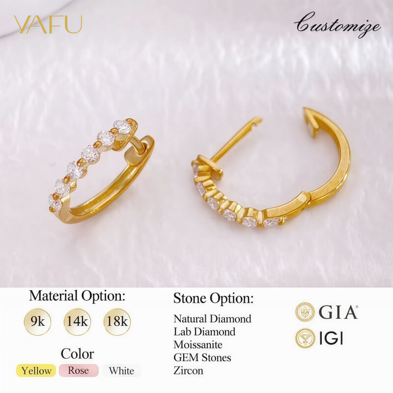 9K-Lab-Grown Diamondnd Earrings