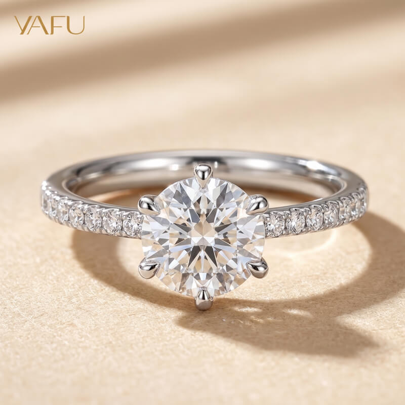 14K-Lab-Grown Diamond Ring