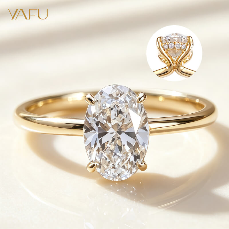 14K-Lab-Grown Diamond Ring