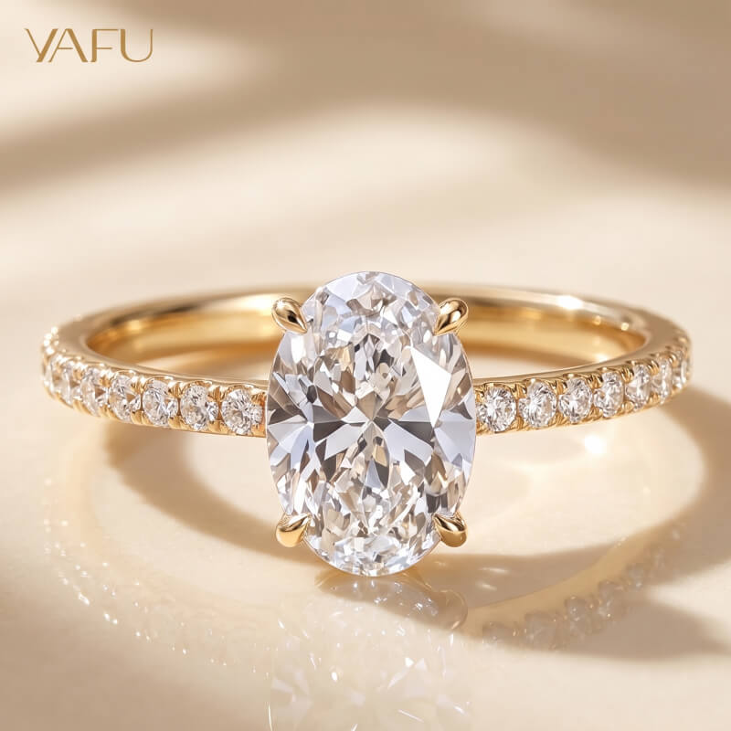14K-Lab-Grown Diamond Ring